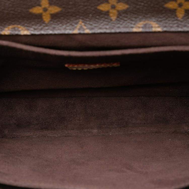 Pre Owned Louis Vuitton Brown Monogram Pochette Metis