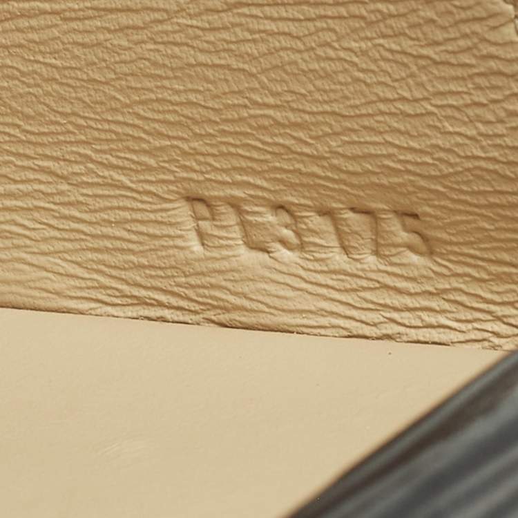 Pre Owned Louis Vuitton Petite Malle Black Epi Leather Clutch Bag