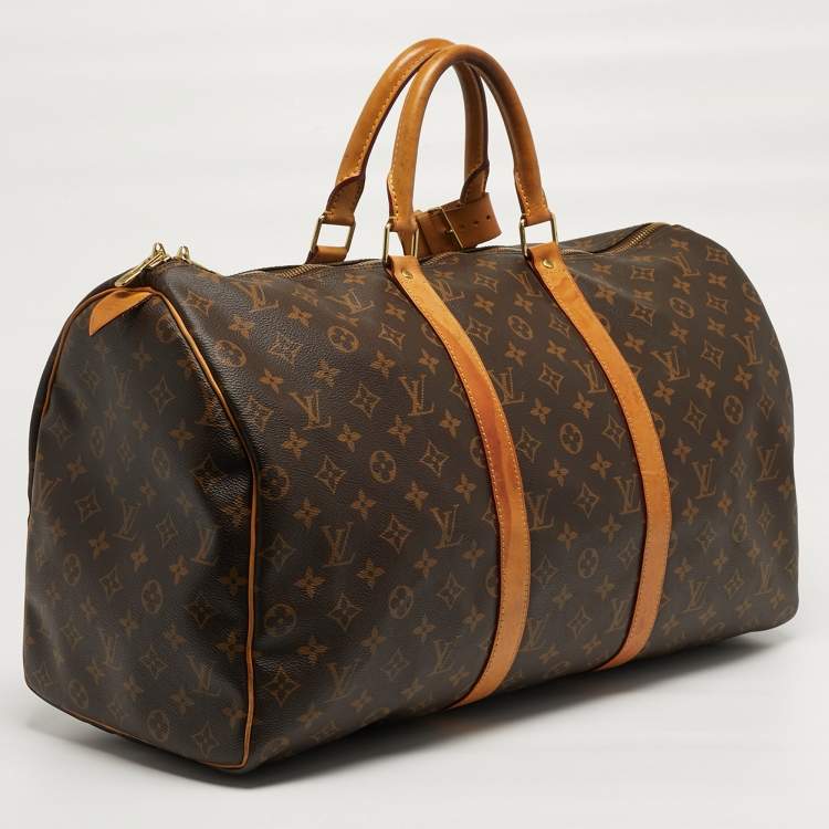 Pre Owned Louis Vuitton Keepall 50 Monogram Canvas Bag