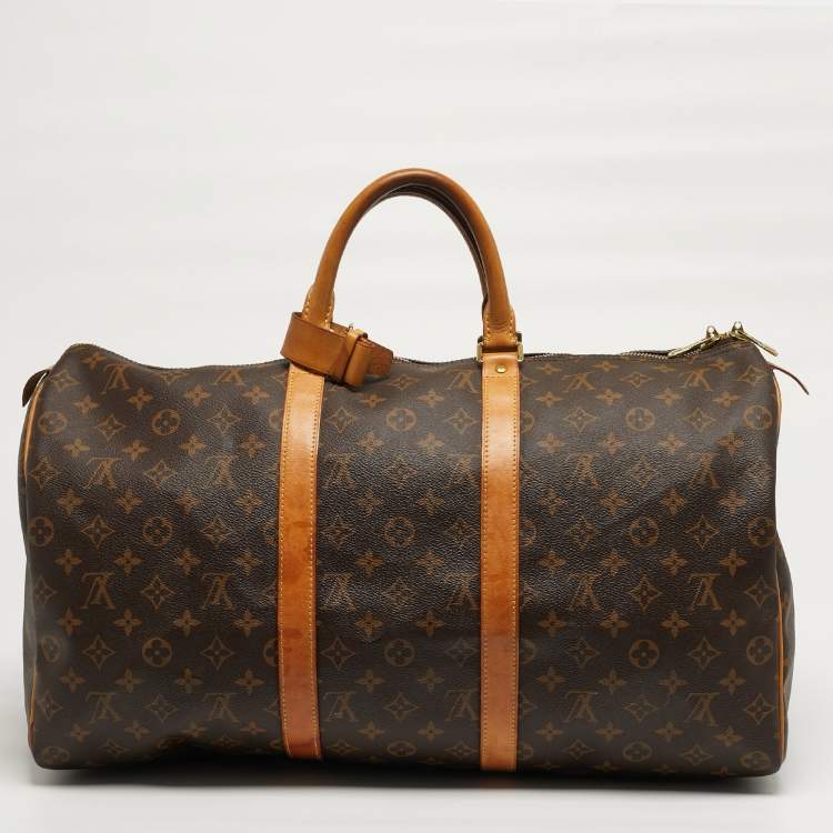 Pre Owned Louis Vuitton Keepall 50 Monogram Canvas Bag