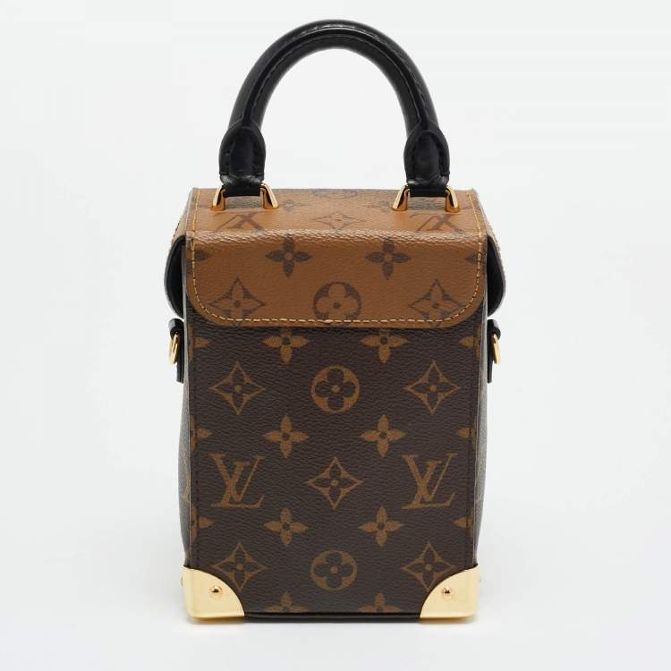Pre Owned Louis Vuitton Camera Box Monogram Reverse Canvas Bag