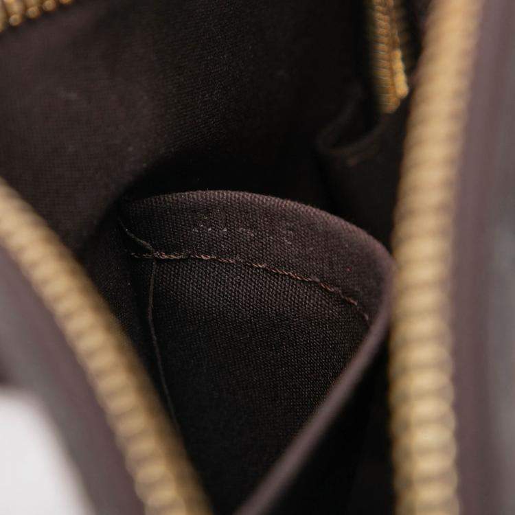 Pre Owned Louis Vuitton Purple Monogram Rayures Vernis Alma BB