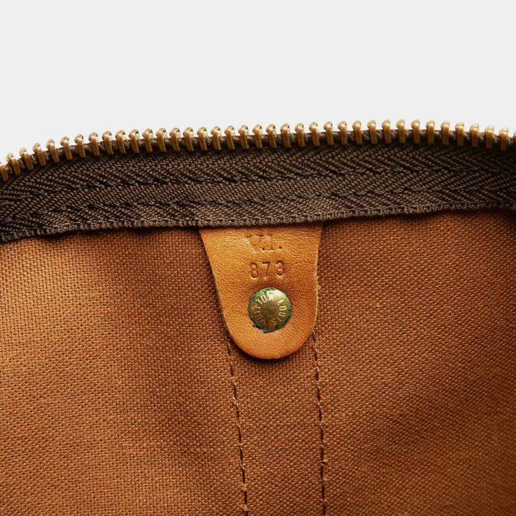 Pre Owned Louis Vuitton Brown Monogram Keepall 45
