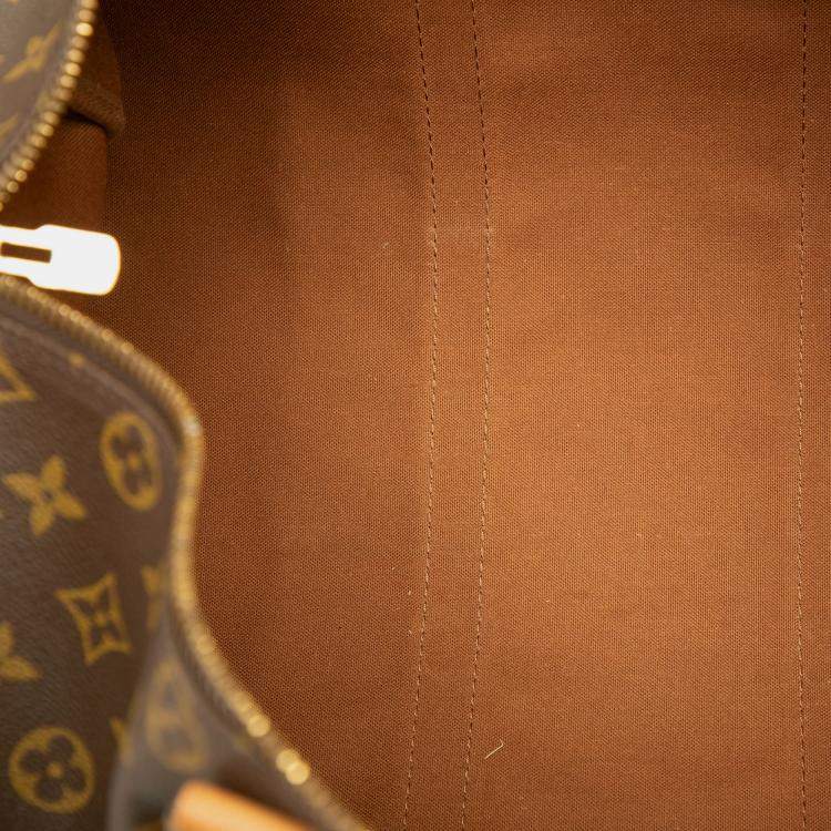 Pre Owned Louis Vuitton Brown Monogram Keepall 45