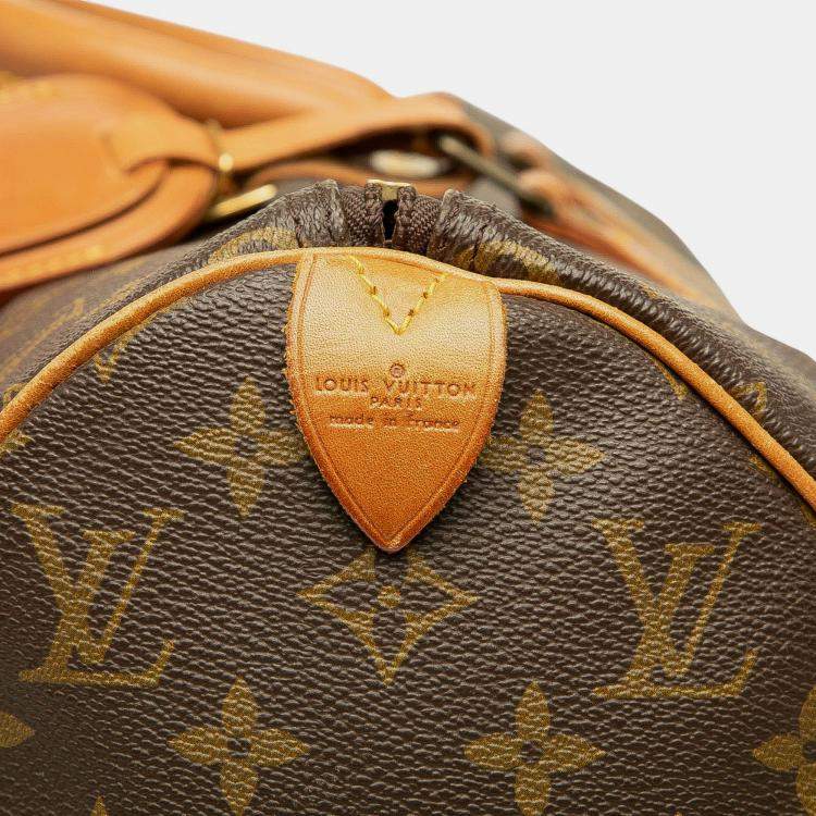 Pre Owned Louis Vuitton Brown Monogram Keepall 45