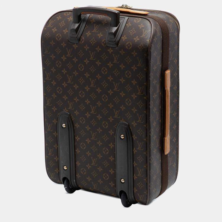 Pre Owned Louis Vuitton Brown Monogram Pegase 55