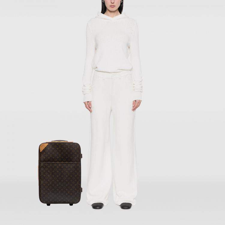 Pre Owned Louis Vuitton Brown Monogram Pegase 55