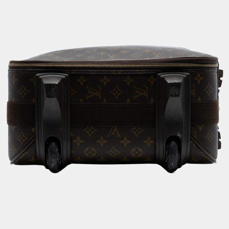 Pre Owned Louis Vuitton Brown Monogram Pegase 55