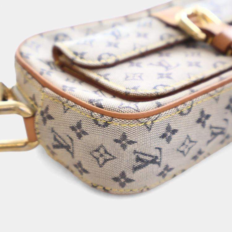 Pre Owned Louis Vuitton Vintage Beige/Brown Monogram Mini Lin Mini Juliet MM