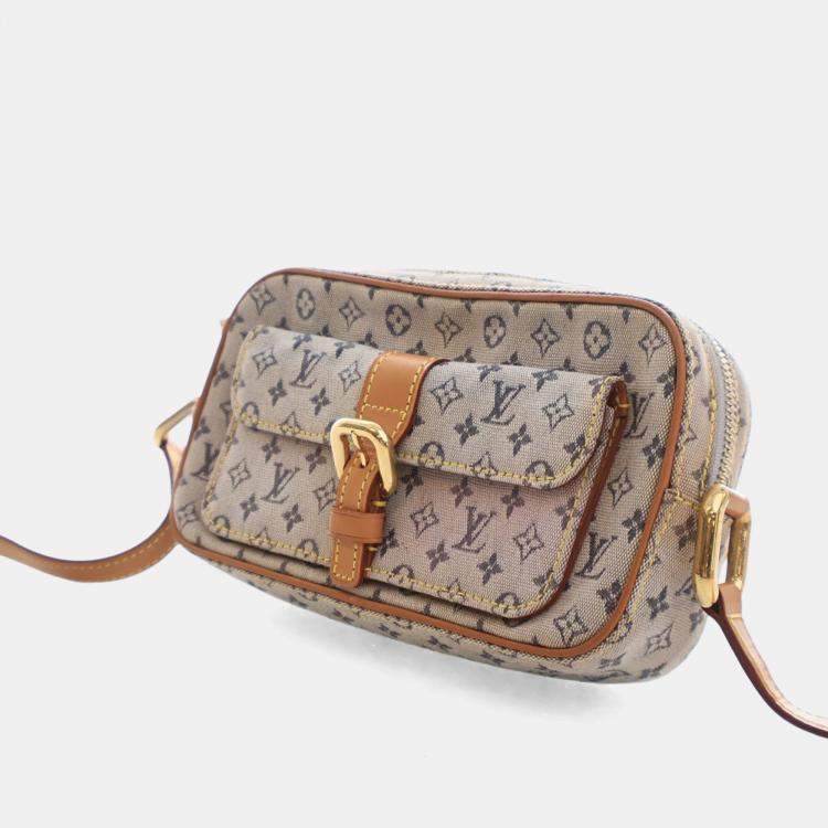 Pre Owned Louis Vuitton Vintage Beige/Brown Monogram Mini Lin Mini Juliet MM
