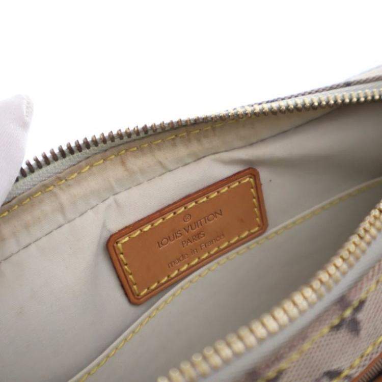 Pre Owned Louis Vuitton Vintage Beige/Brown Monogram Mini Lin Mini Juliet MM