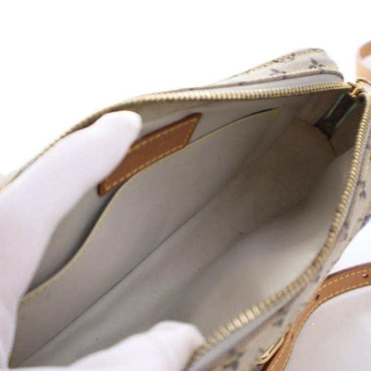 Pre Owned Louis Vuitton Vintage Beige/Brown Monogram Mini Lin Mini Juliet MM