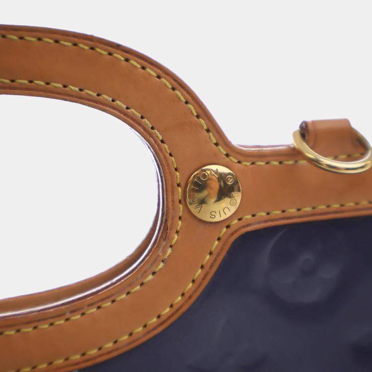 Pre Owned Louis Vuitton Vintage Purple Monogram Vernis Roxbury Drive Bag