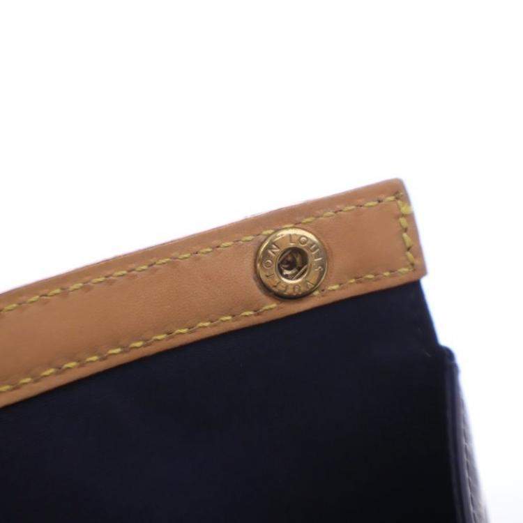 Pre Owned Louis Vuitton Vintage Purple Monogram Vernis Roxbury Drive Bag