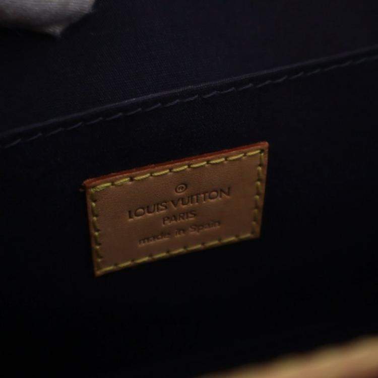 Pre Owned Louis Vuitton Vintage Purple Monogram Vernis Roxbury Drive Bag