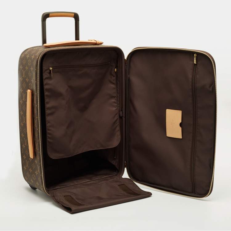 Pre Owned Louis Vuitton Pegase Legere 55 Monogram Canvas Rolling Luggage