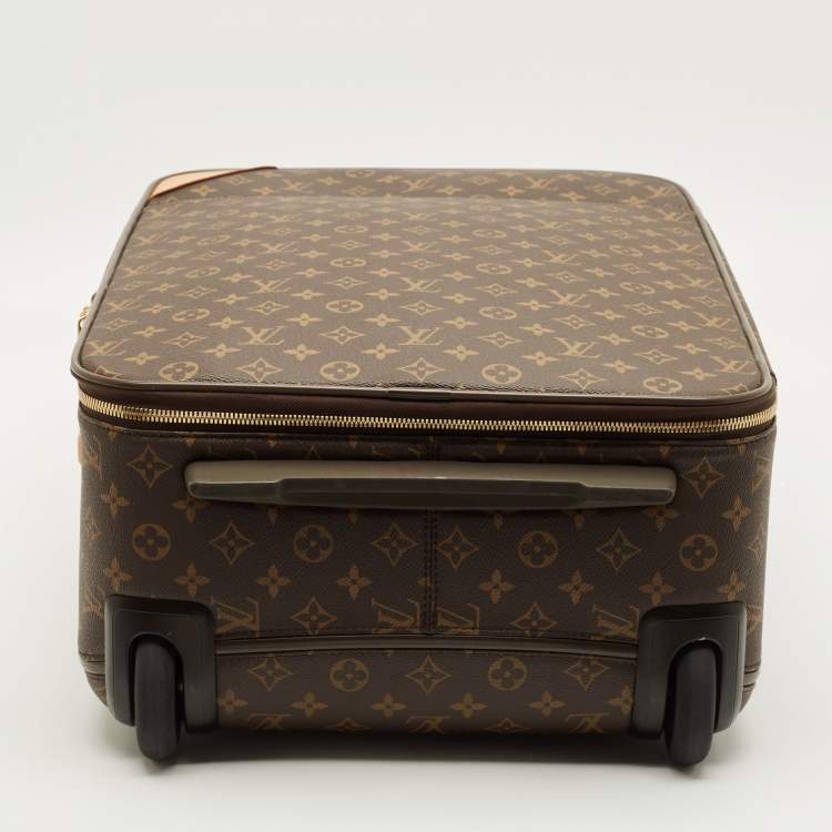 Pre Owned Louis Vuitton Pegase Legere 55 Monogram Canvas Rolling Luggage