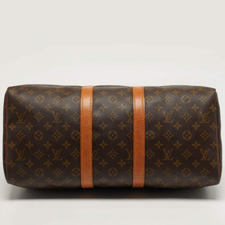 Pre Owned Louis Vuitton Keepall 45 Monogram Canvas Duffel Bag