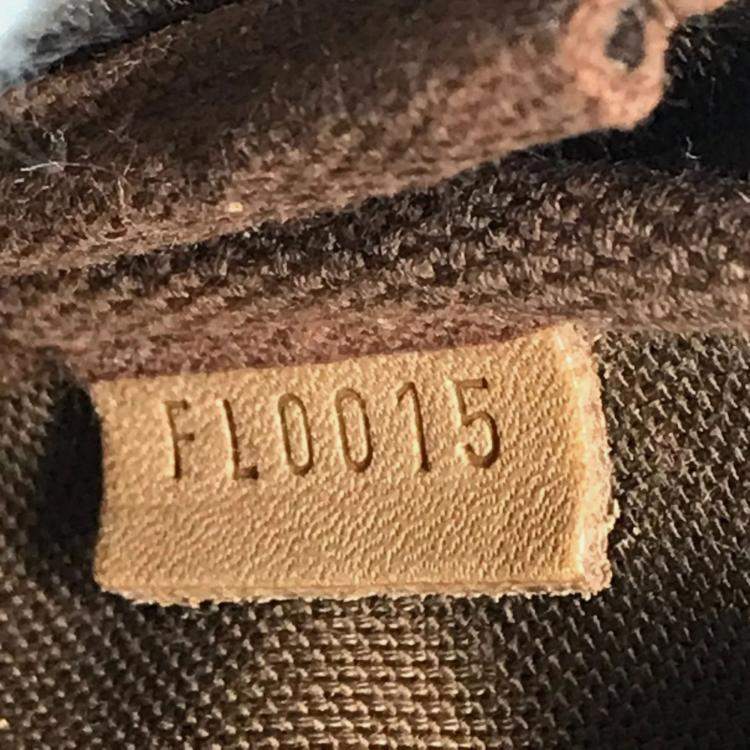 Pre Owned Louis Vuitton Monogram Cherry Bucket Pm Canvas Red