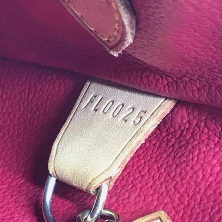 Pre Owned Louis Vuitton Monogram Cherry Bucket Pm Canvas Red