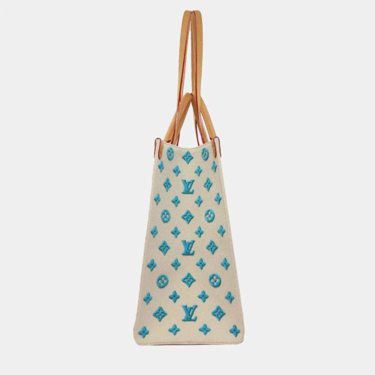 Pre Owned Louis Vuitton On The Go Gm Okinawa Limited Edition Canvas Tote Bag
