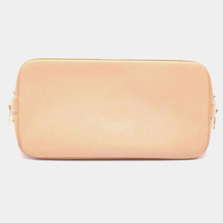 Pre Owned Louis Vuitton Alma Handbag Coated Canvas And Leather Monogram Multicolore White