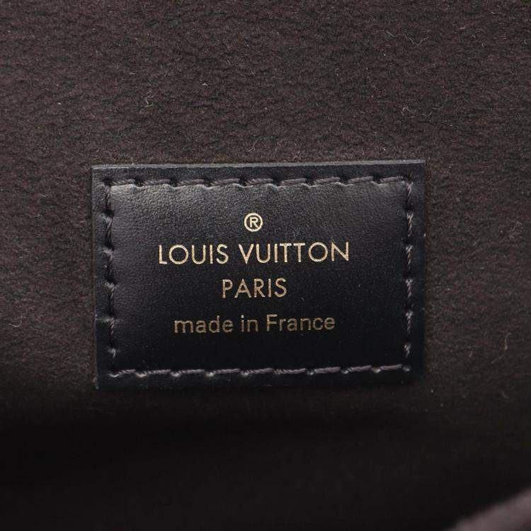 Pre Owned Louis Vuitton Pochette Metis MM Brown Coated Canvas Leather Shoulder Bag