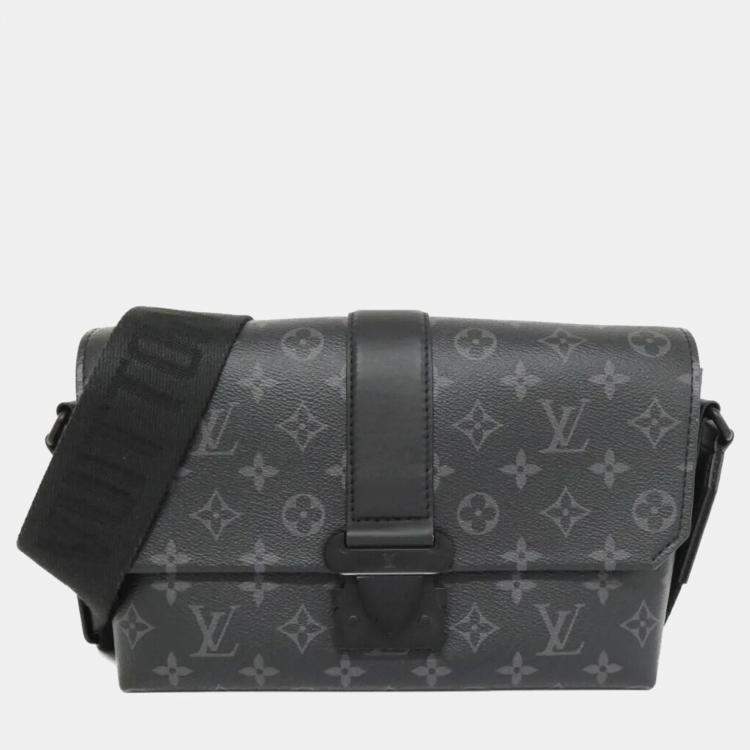 Pre Owned Louis Vuitton Monogram Eclipse S-Cape Messenger Shoulder Bag