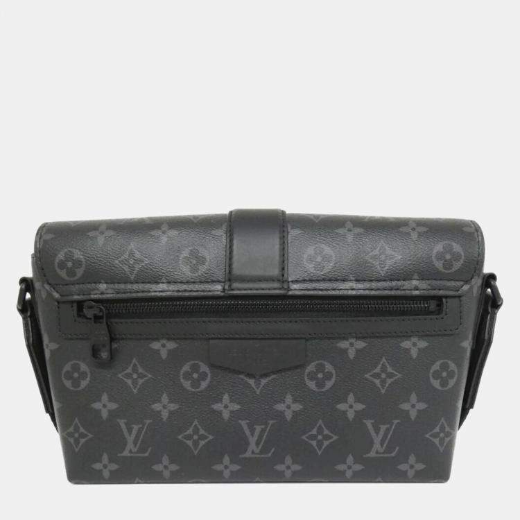 Pre Owned Louis Vuitton Monogram Eclipse S-Cape Messenger Shoulder Bag