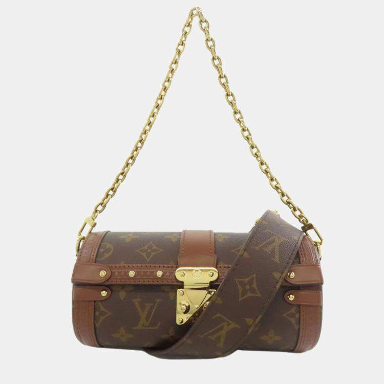 Pre Owned Louis Vuitton Papillon Trunk Brown Monogram Coated Canvas Shoulder Bag