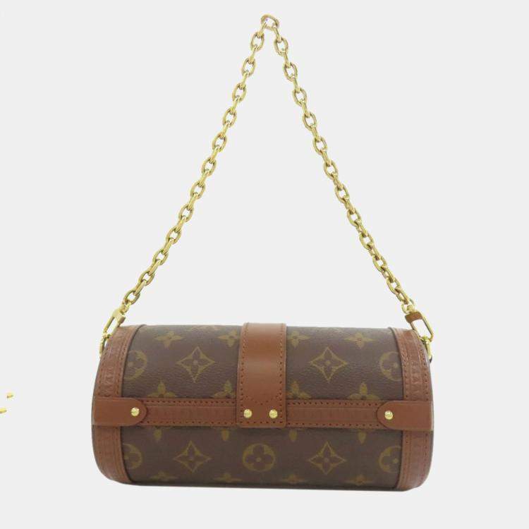 Pre Owned Louis Vuitton Papillon Trunk Brown Monogram Coated Canvas Shoulder Bag