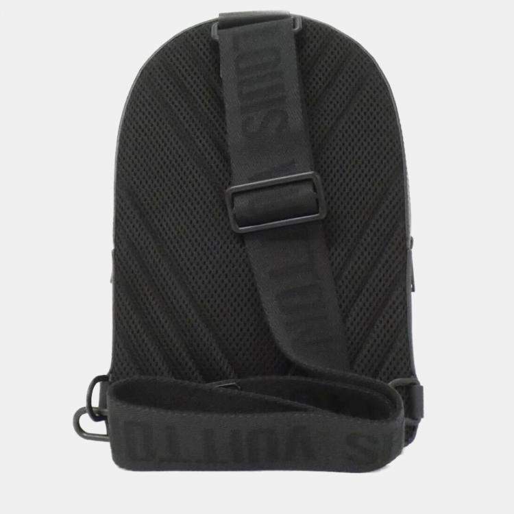 Pre Owned Louis Vuitton Aerogram Pilot Calfskin Leather Sling Bag