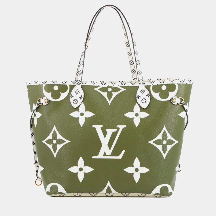 Pre Owned Louis Vuitton Monogram Giant Neverfull Mm Tote Bag