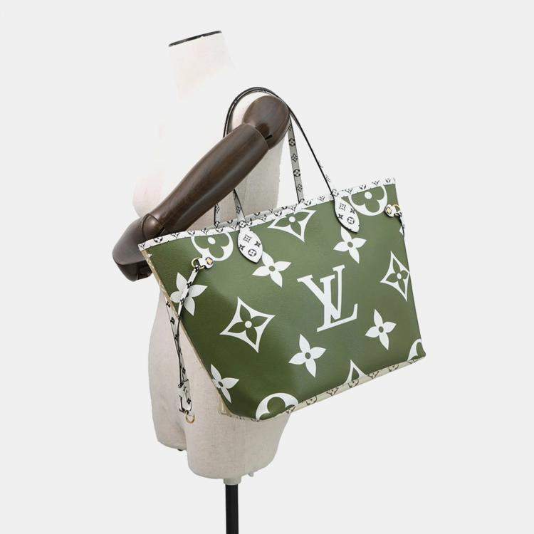 Pre Owned Louis Vuitton Monogram Giant Neverfull Mm Tote Bag