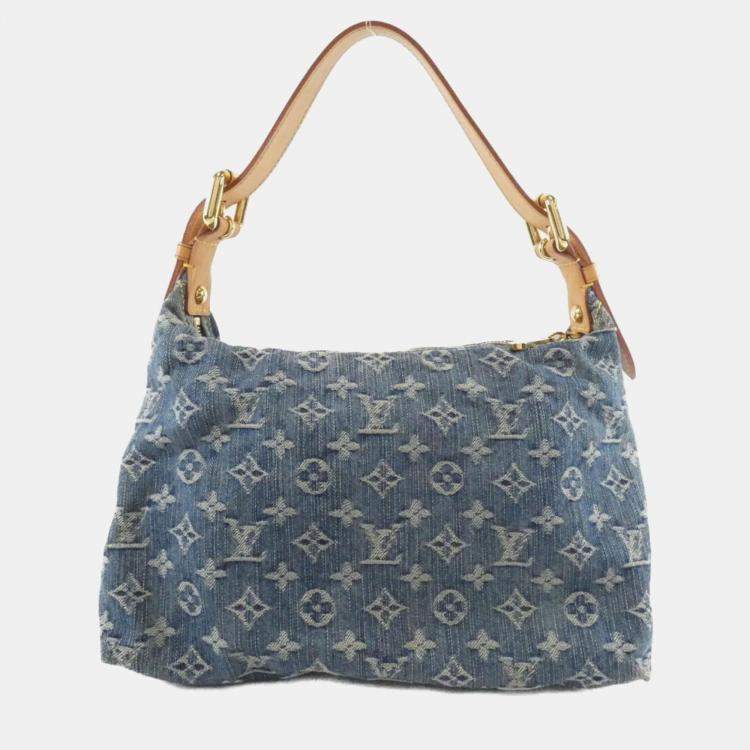 Pre Owned Louis Vuitton Monogram Denim Baggy Pm Shoulder Bag