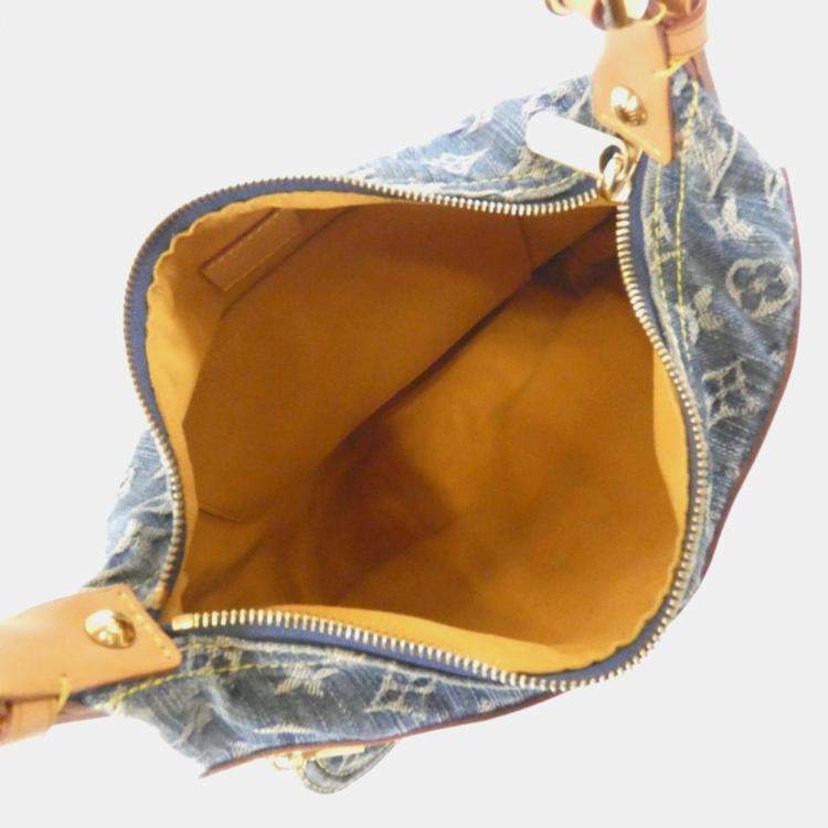 Pre Owned Louis Vuitton Monogram Denim Baggy Pm Shoulder Bag