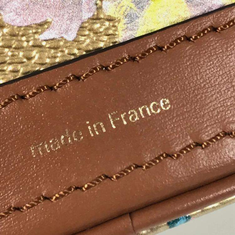 Pre Owned Louis Vuitton Garden Nano Gold Leather Shoulder Bag