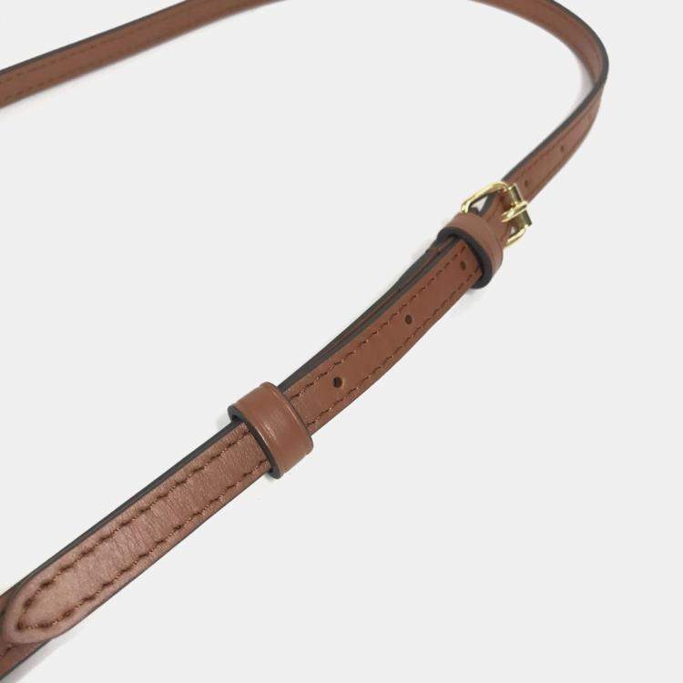 Pre Owned Louis Vuitton Garden Nano Gold Leather Shoulder Bag