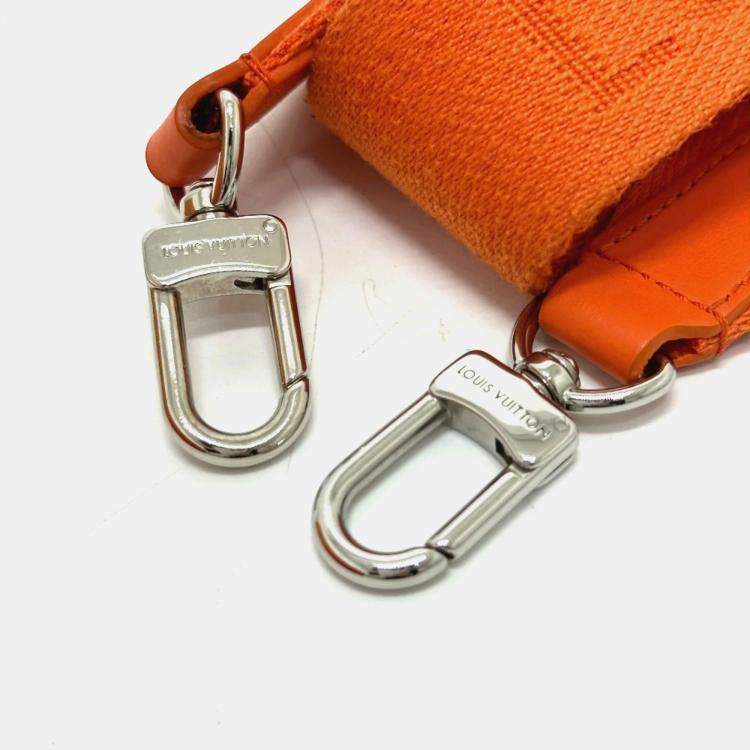 Pre Owned Louis Vuitton Aerogram Keepall Xs 2-Way Shoulder Bag Leather Orange