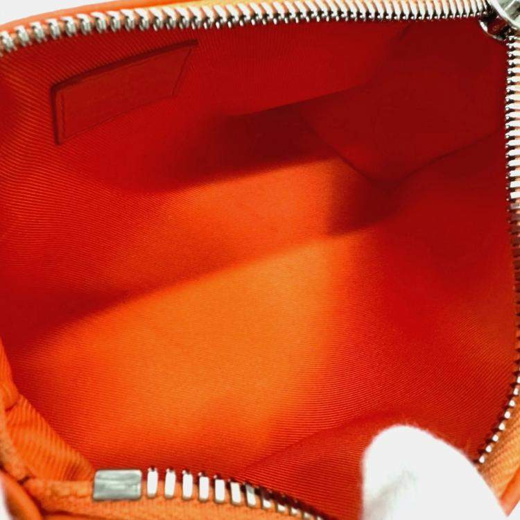 Pre Owned Louis Vuitton Aerogram Keepall Xs 2-Way Shoulder Bag Leather Orange