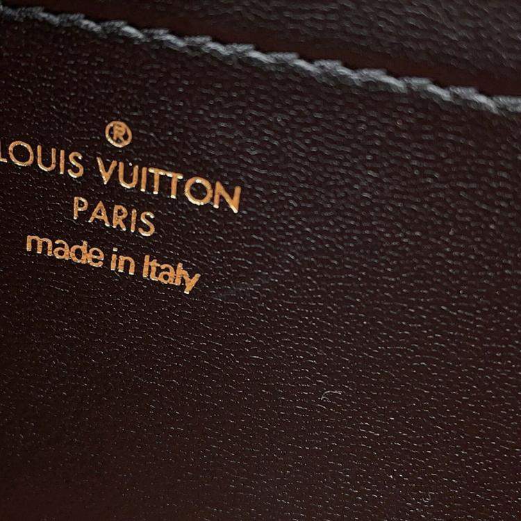 مملوكة مسبقًا Louis Vuitton Chain Shoulder Bag Monogram Lambskin Pochette Coussin Black