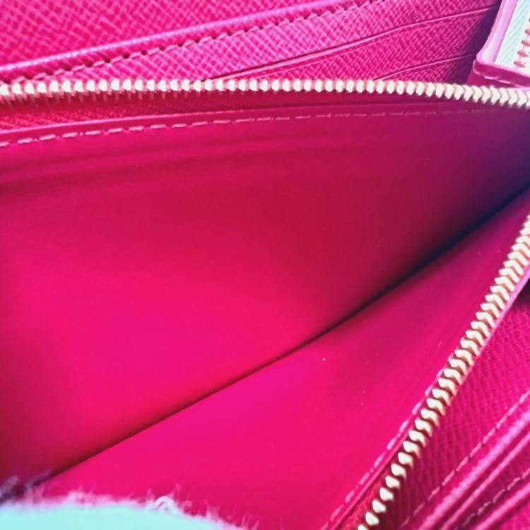 Pre Owned Louis Vuitton Monogram Lv X Tm Zippy Wallet Cherry Long Canvas White