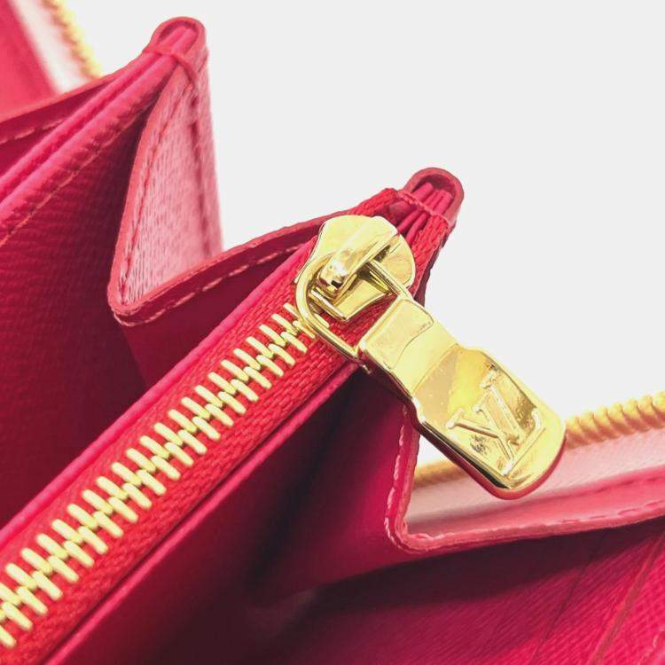 Pre Owned Louis Vuitton Monogram Lv X Tm Zippy Wallet Cherry Long Canvas White