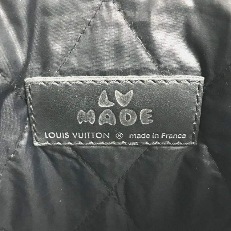 مملوكة مسبقًا Louis Vuitton Squared Collection Trio Pouch Crossbody Flap Monogram Denim And Taurillon Leather Black