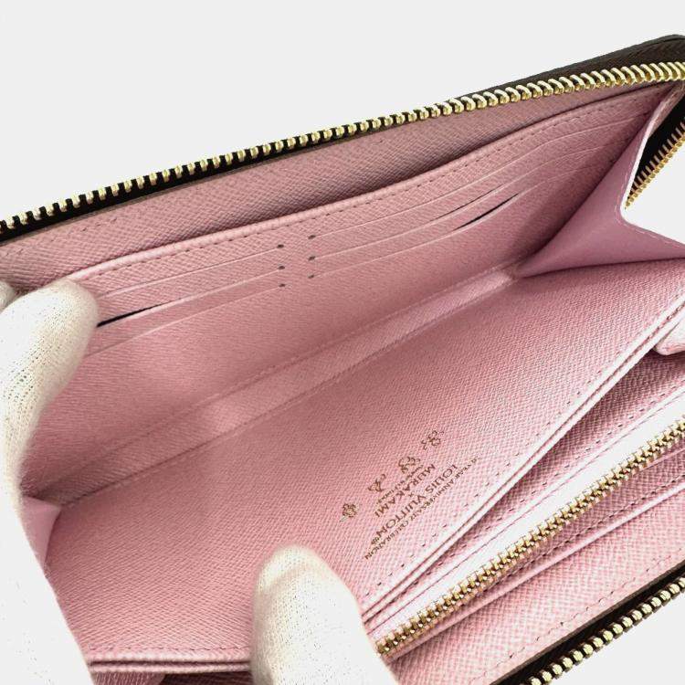 Pre Owned Louis Vuitton Monogram Lv X Tm Zippy Wallet Cherry Blossom Long Canvas Brown