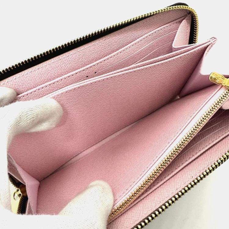 Pre Owned Louis Vuitton Monogram Lv X Tm Zippy Wallet Cherry Blossom Long Canvas Brown