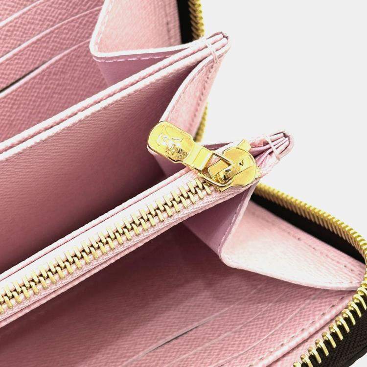 Pre Owned Louis Vuitton Monogram Lv X Tm Zippy Wallet Cherry Blossom Long Canvas Brown