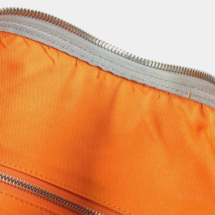 Pre Owned Louis Vuitton Monogram Satellite Keepall Bandouliere 50 Leather Canvas Boston Bag Silver