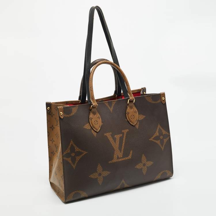 Pre Owned Louis Vuitton OnTheGo MM Monogram Reverse Giant Canvas Bag