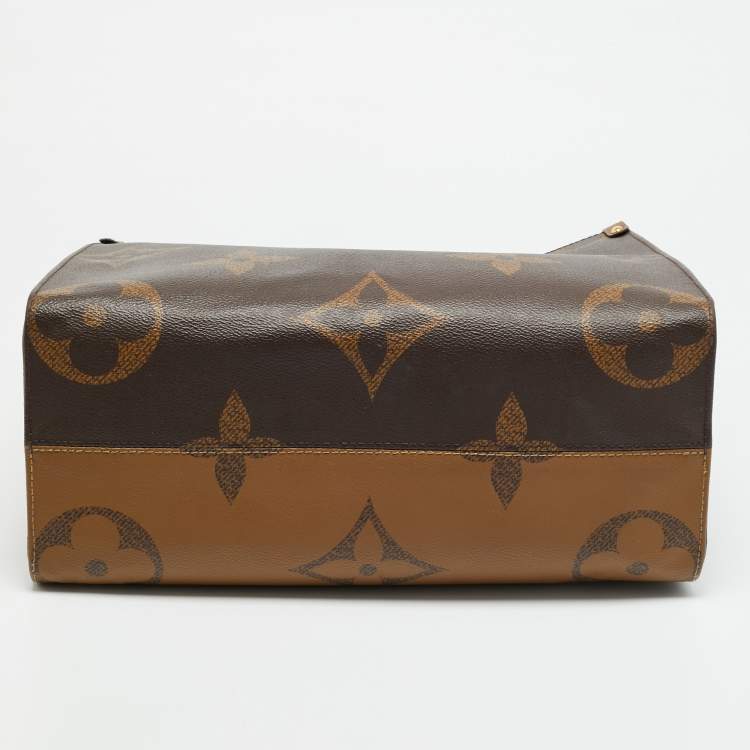 Pre Owned Louis Vuitton OnTheGo MM Monogram Reverse Giant Canvas Bag